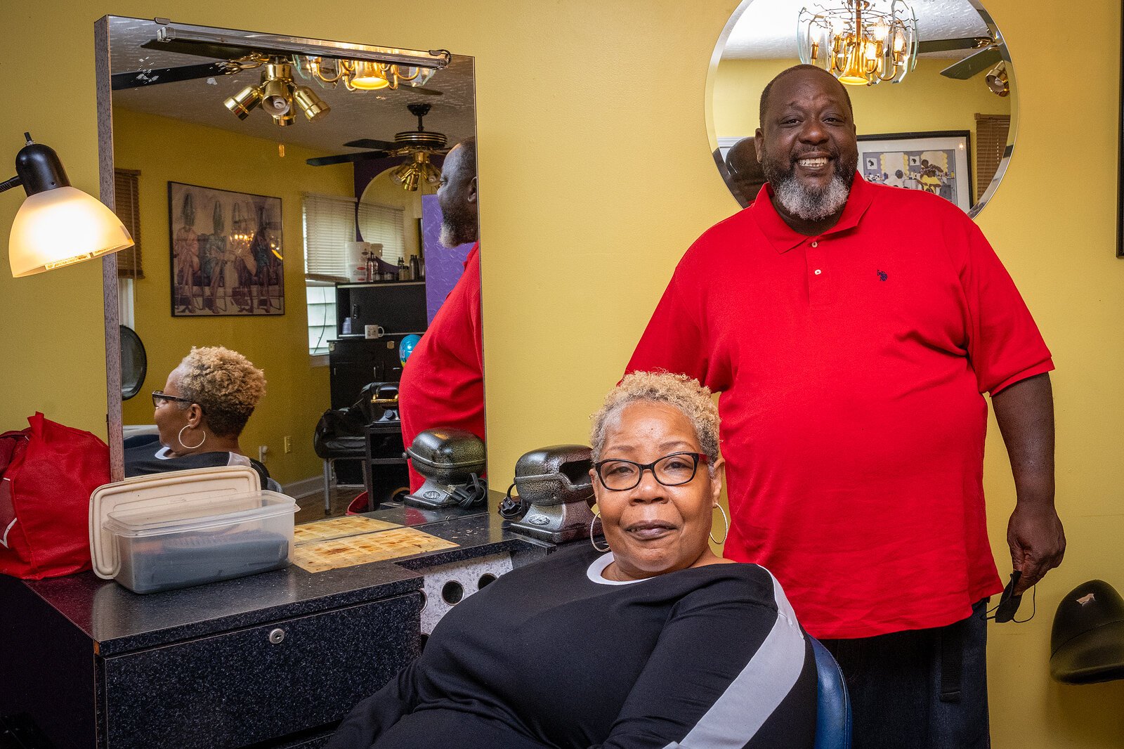 Rosaline Meeks and her son Maurice Mobley.