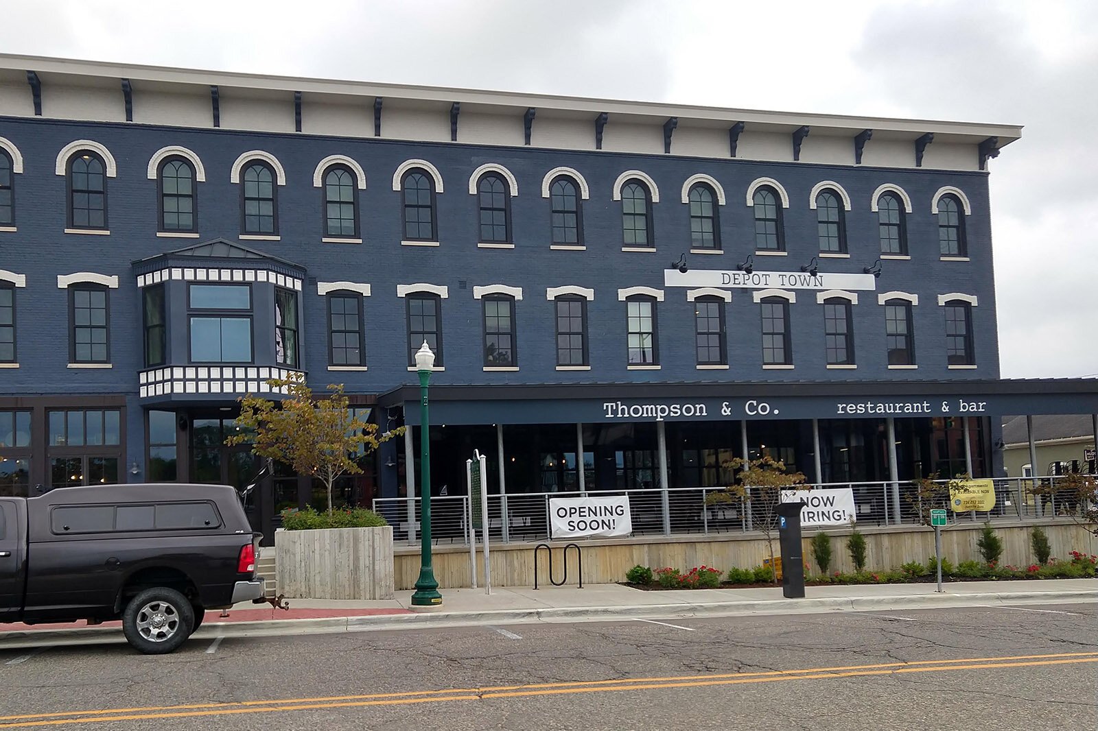 The Thompson Block, which now houses Thompson and Co. restaurant.