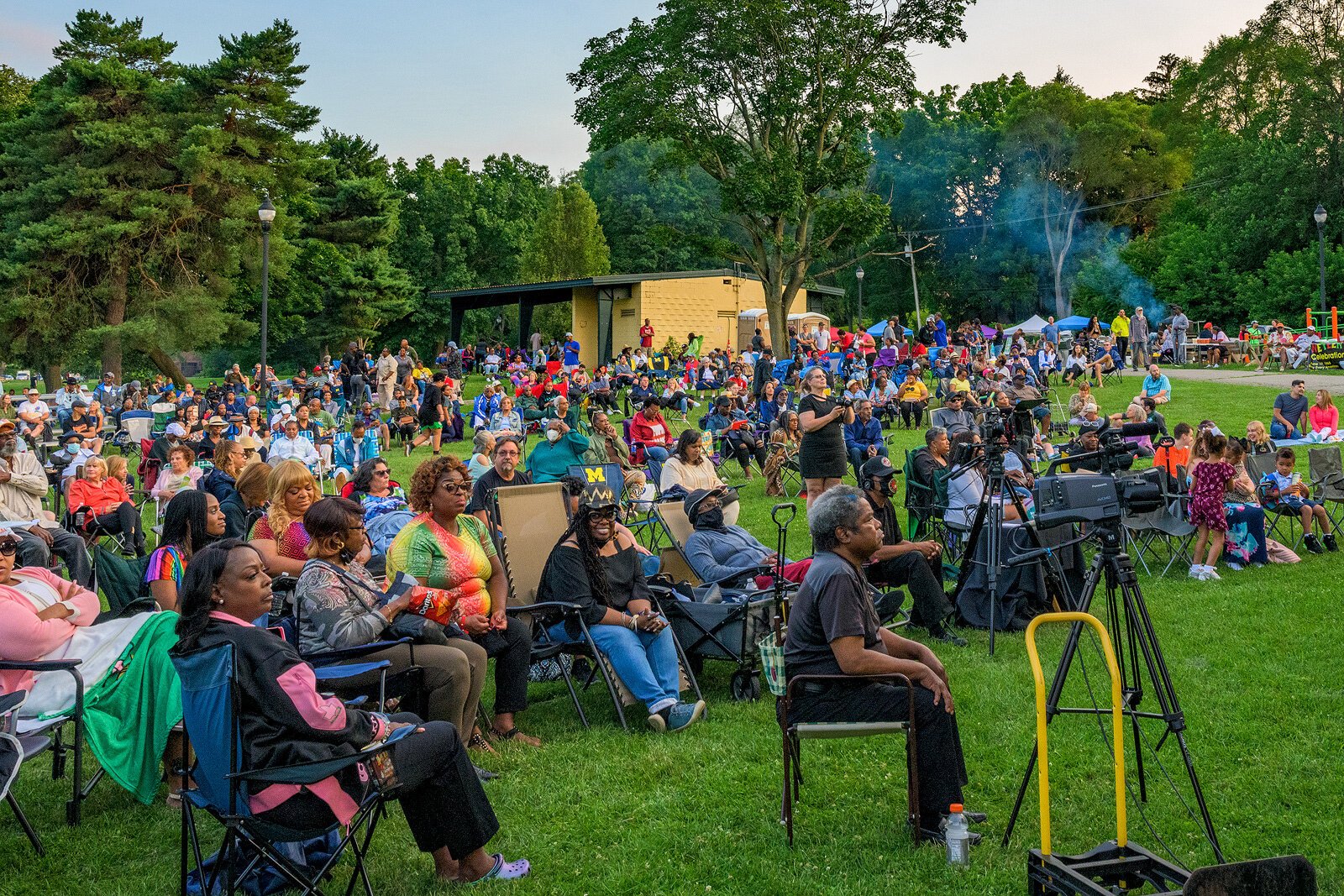 Rayse Biggs performs at the innaugural concert for the Frog Island Jazz Series.