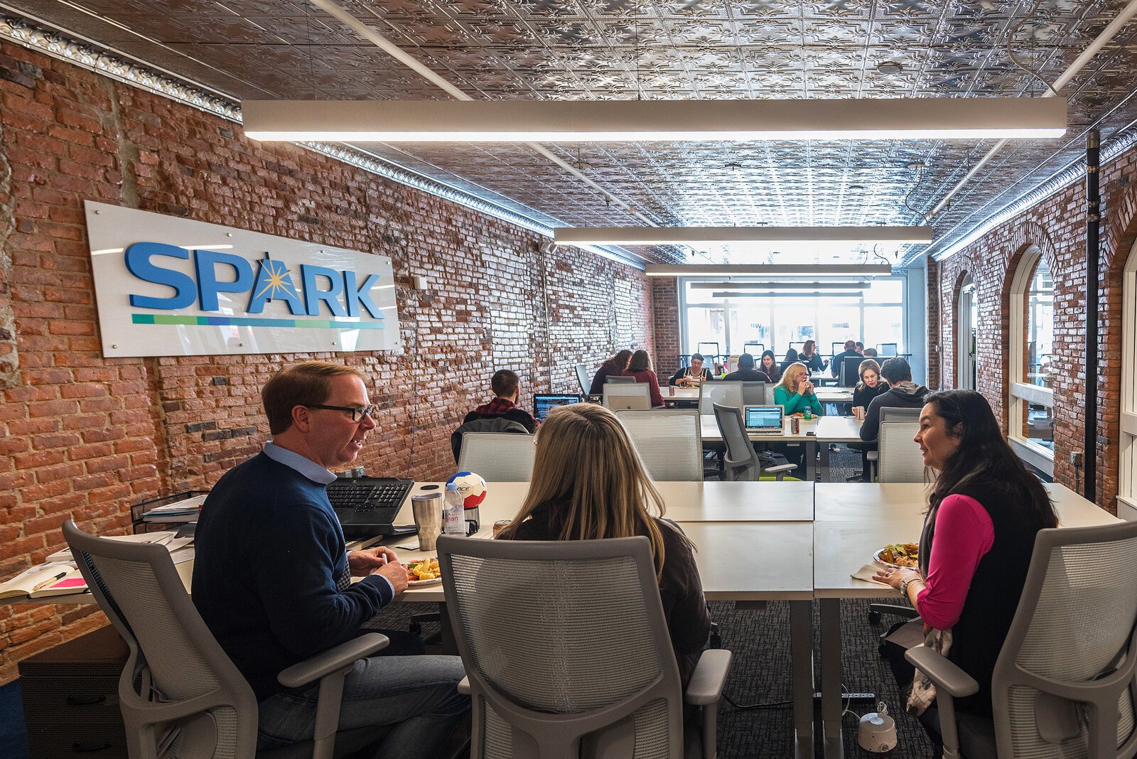 Co-working at SPARK East.