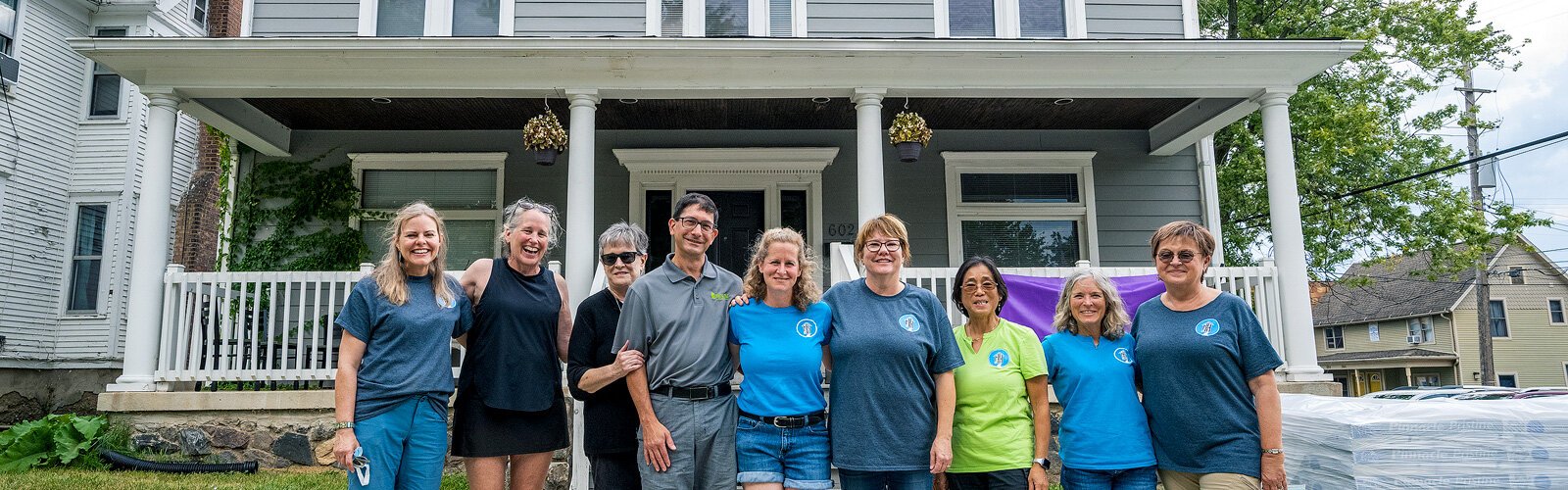 HouseN2Home volunteers at Our House's new MOSAIC residence in Ypsilanti.