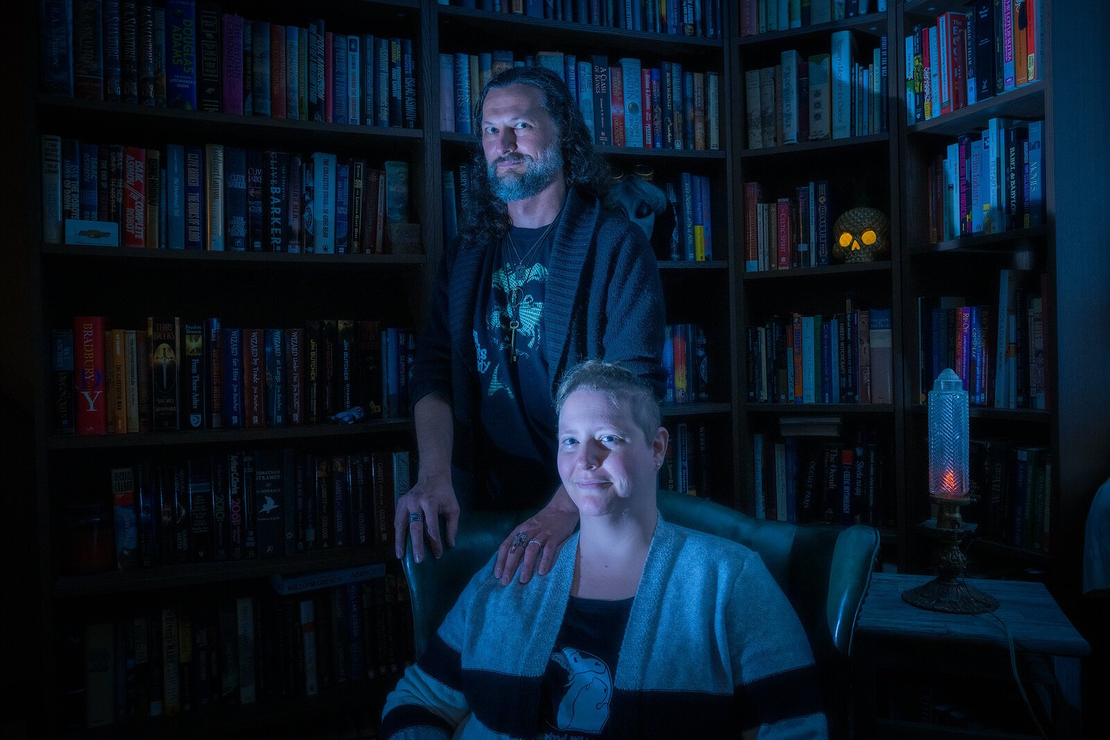 Greg Pizzino and Crysta Coburn in their Ypsilanti home.