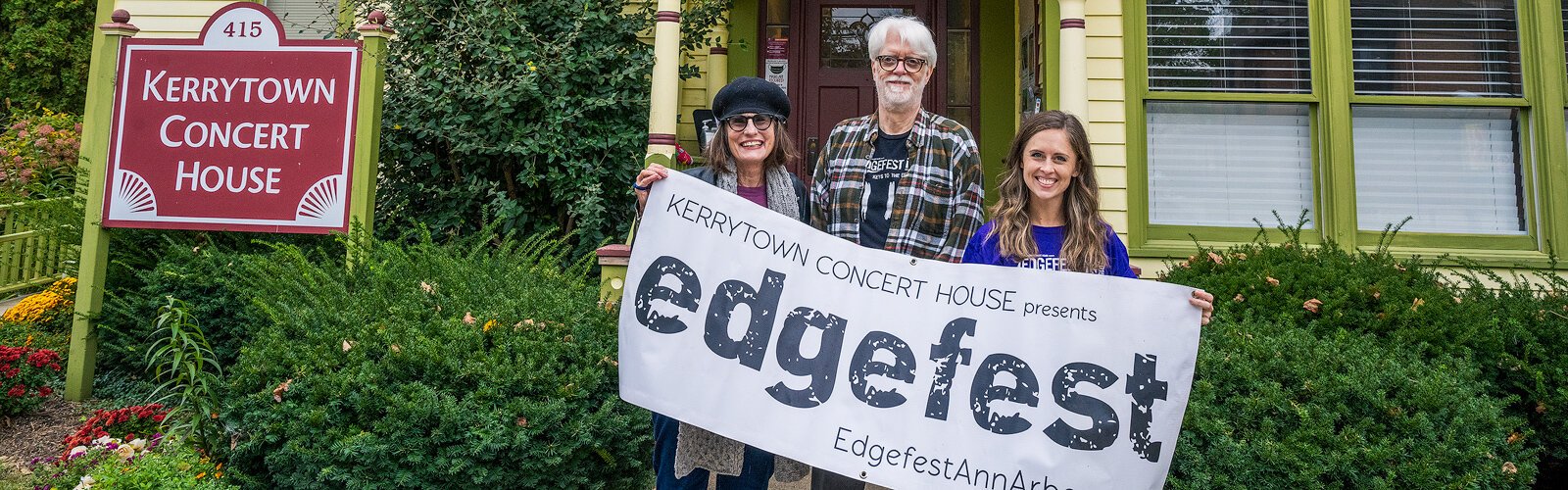 Deanna Relyea, Dave Lynch, and Caroline Fitzgerald at Kerrytown Concert House.