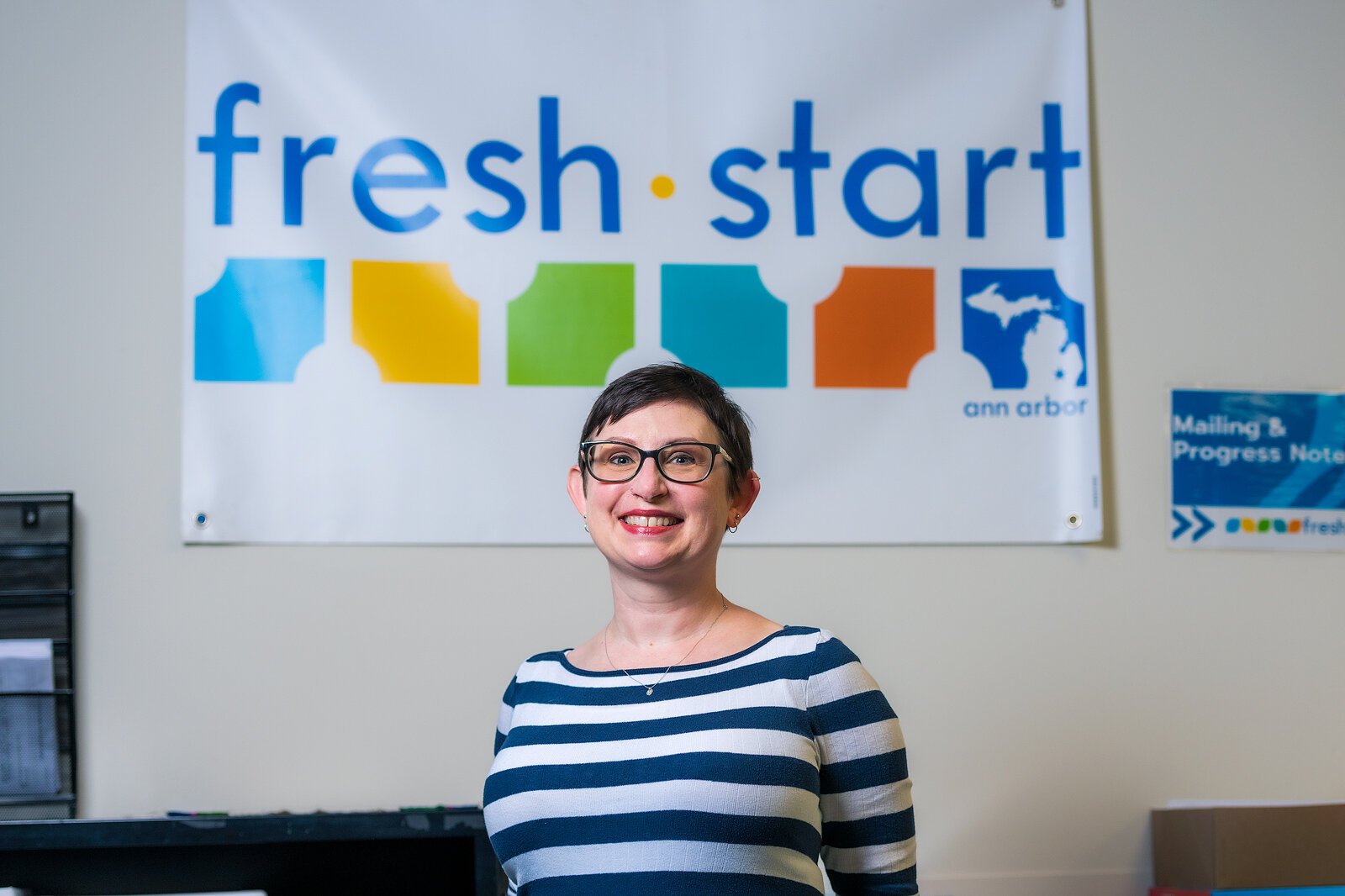 Fresh Start Clubhouse Executive Director Summer Berman.