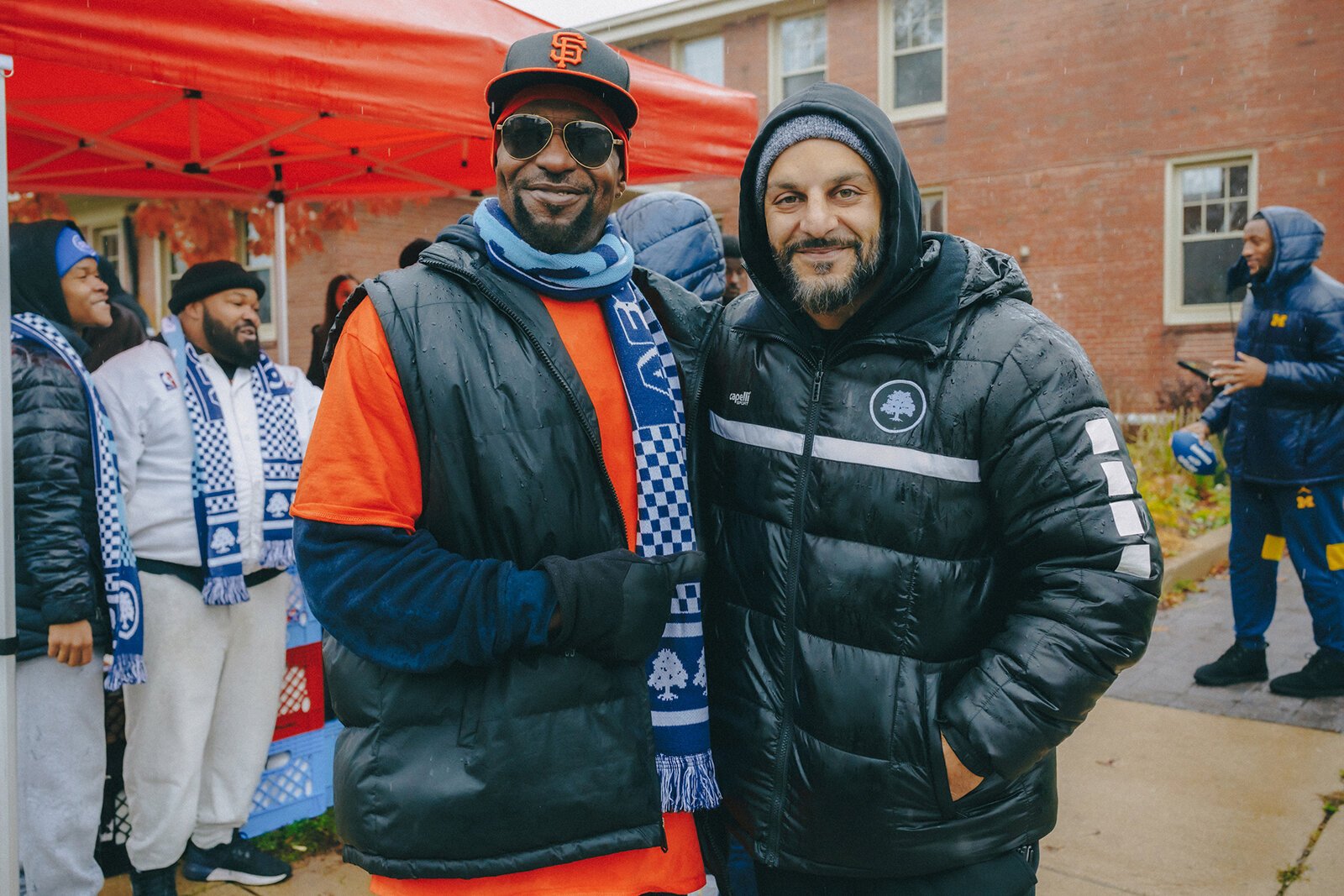 Bilal Saeed (right) with Billy Cisco of Supreme Felons.