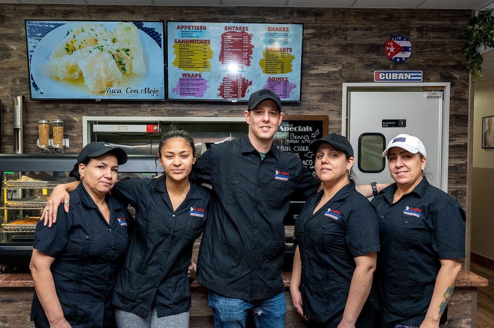 The staff at Latin American Cuban Cuisine.