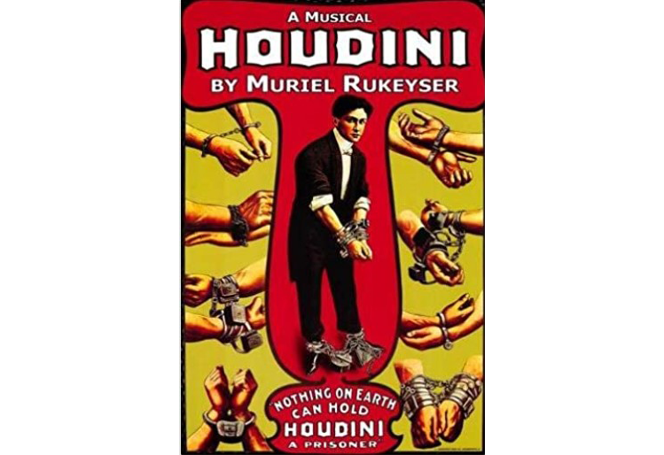 Cover art for Muriel Rukeyser's "Houdini" (Paris Press, 2002).