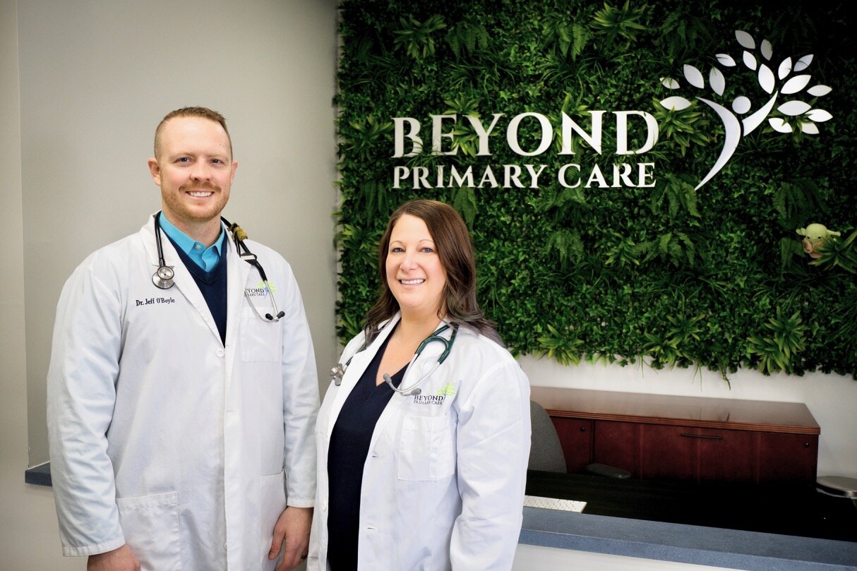 Dr. Jeff O'Boyle and Dr. Janelle Lindow of Beyond Primary Care.