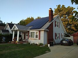 A solar installation at 325 Prospect in Ypsilanti.
