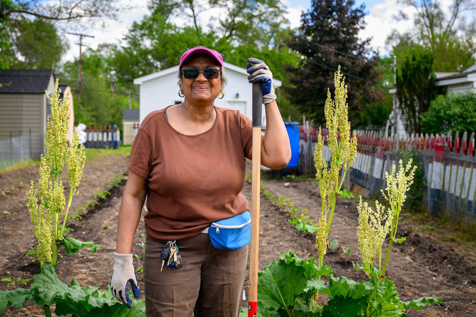 Linda Mealing at the NWWNA Community Garden.