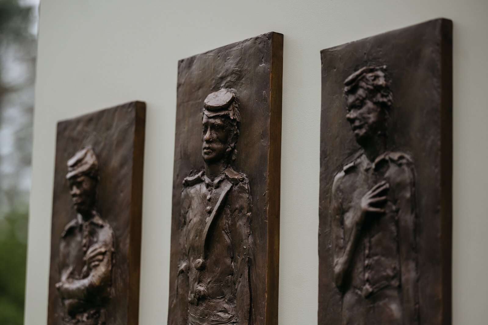 The new monument in Highland Cemetery honoring Black Civil War veterans who are buried in the cemetery.