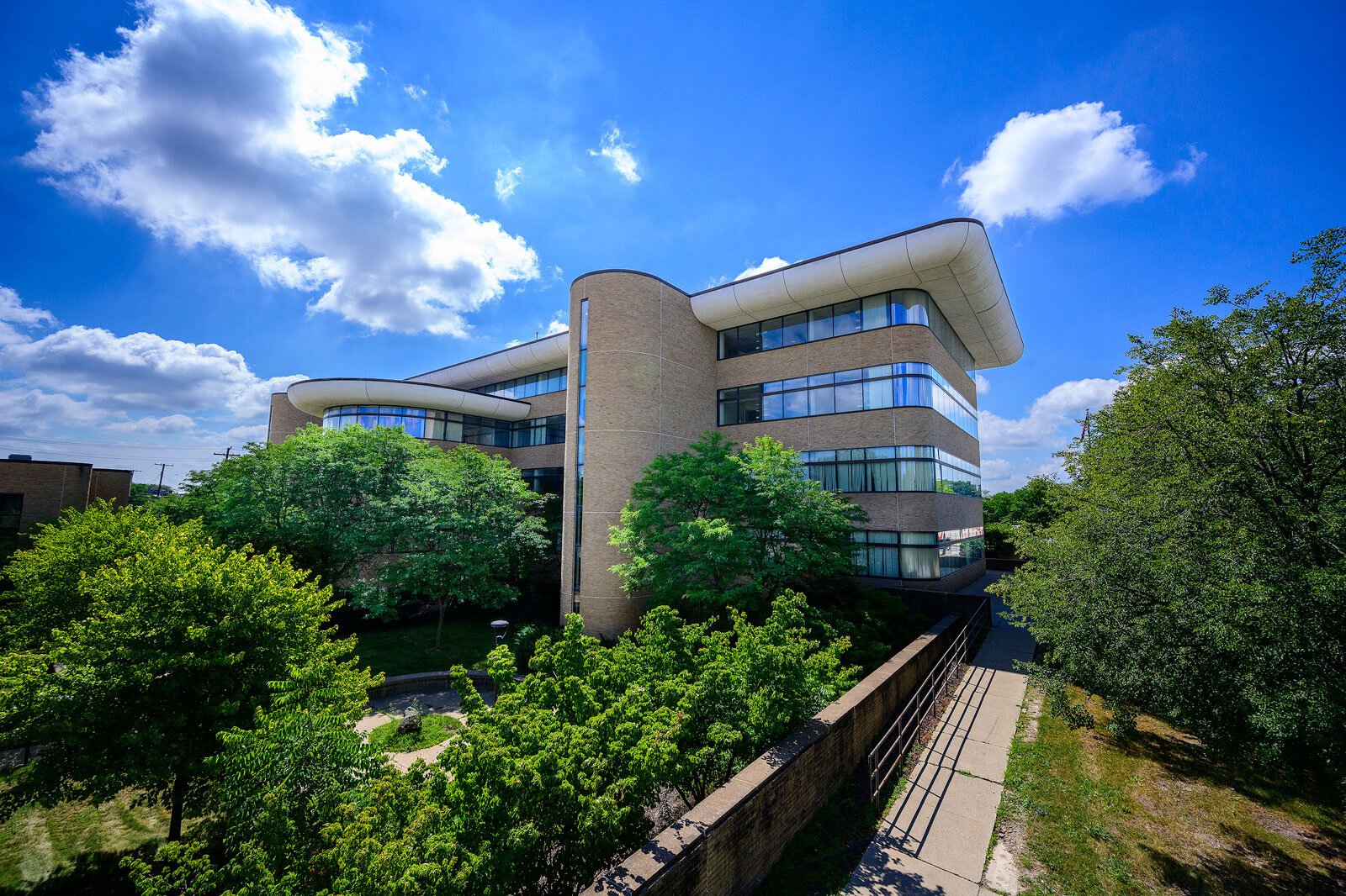 The former Eastern Michigan University Gary Owen College of Business Building.