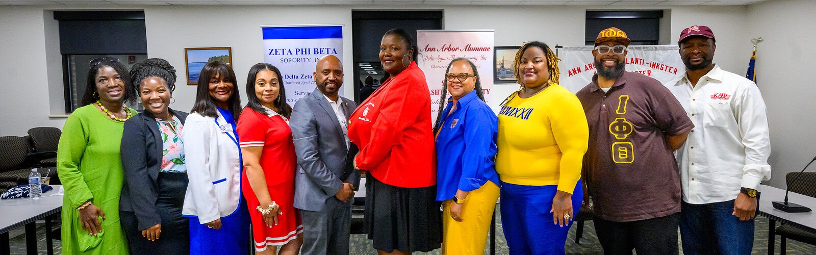 Divine Nine members at the Washtenaw County School Board Candidates' Forum.