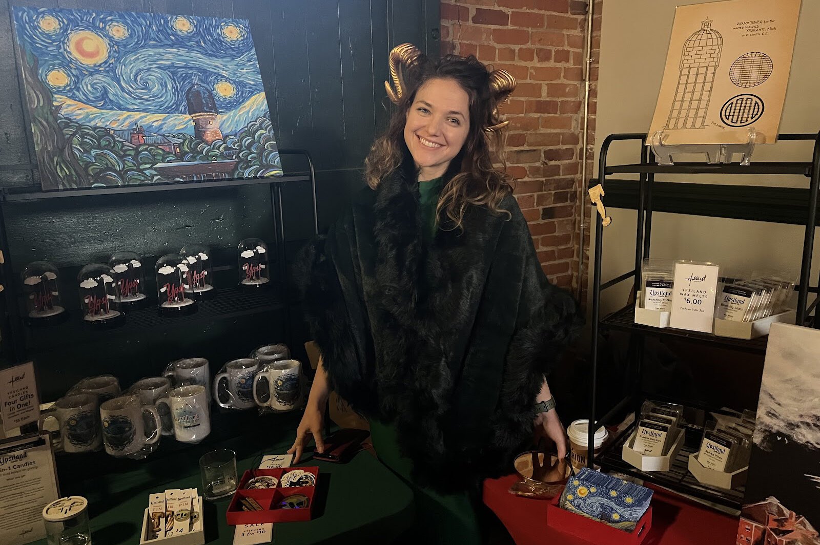 Holly Schoenfield, Krampusmrkt organizer and Holy Bones Festival founder.