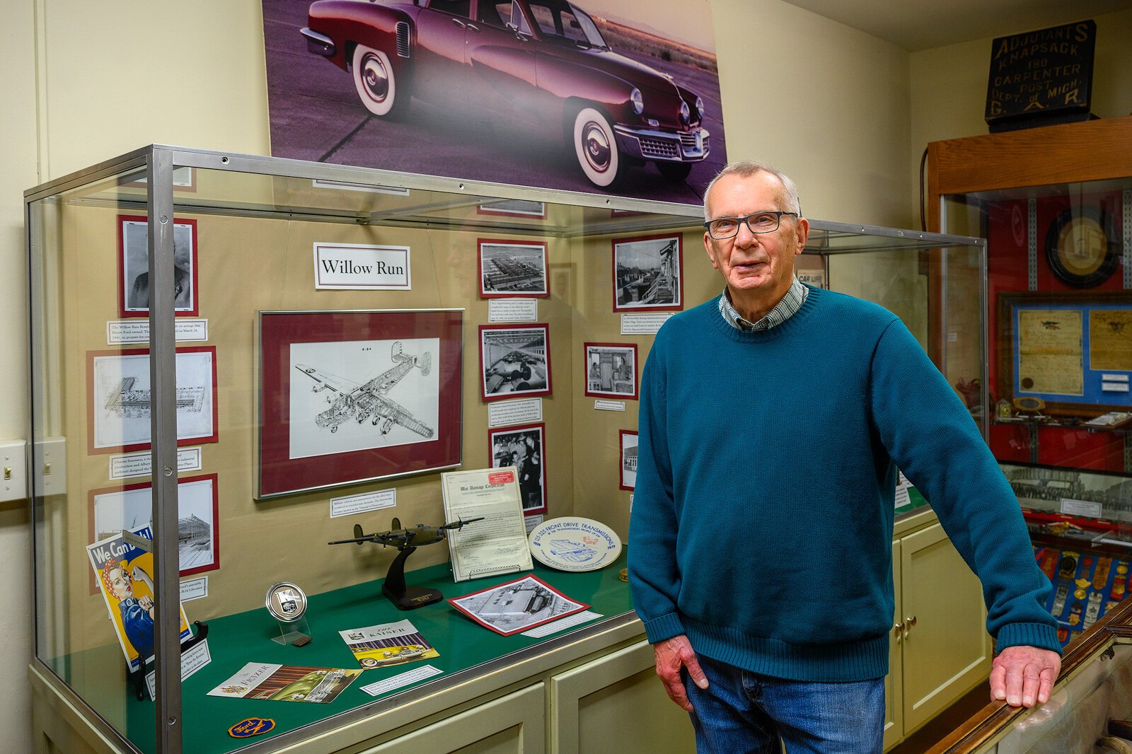 Ypsilanti Historical Society President Bill Nickels at The Ypsilanti Historical Museum.