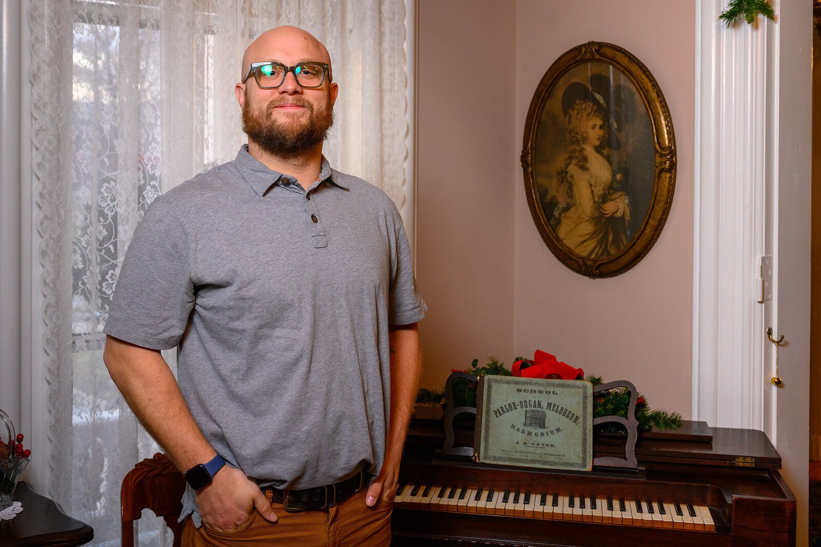 Ypsilanti Communications Manager Tom Koch at The Ypsilanti Historical Museum.