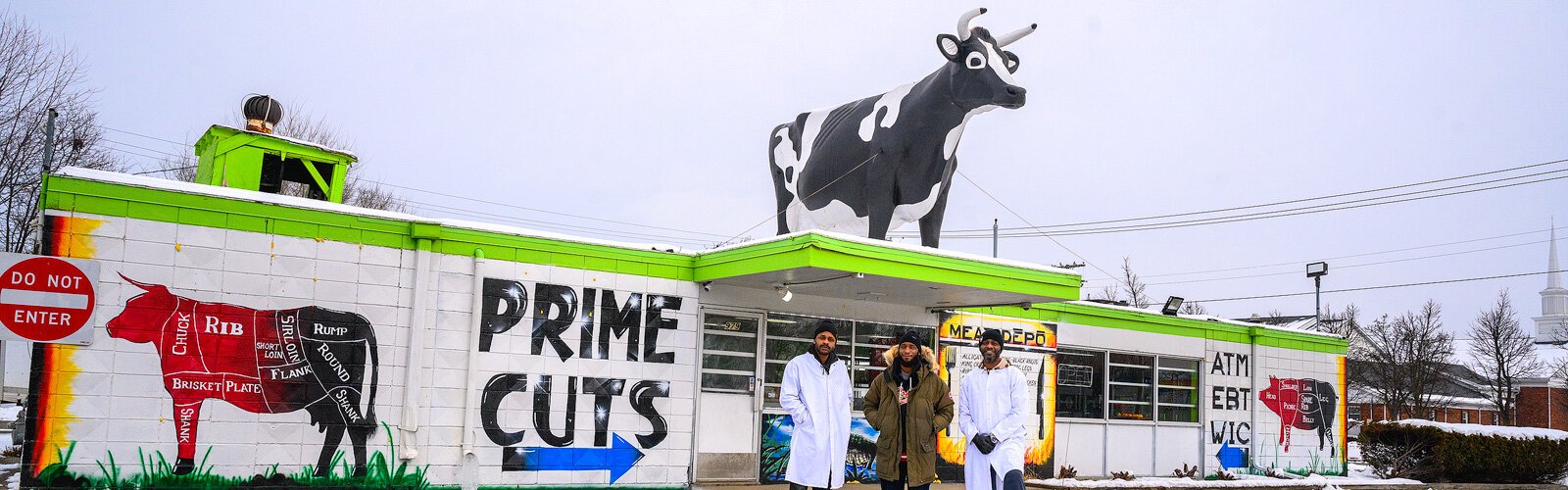 Darwin Harris, Chris Harrison, and Kenneth Payne at Prime Cuts.