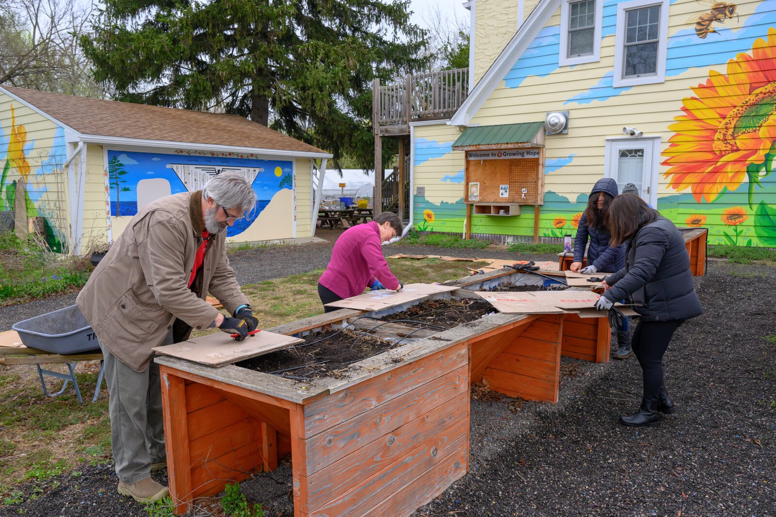 Reinhart Charitable Foundation volunteer day at Growing Hope.