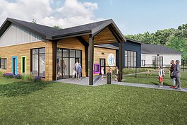 A rendering of the future Children's Healing Center in Ypsilanti Township.