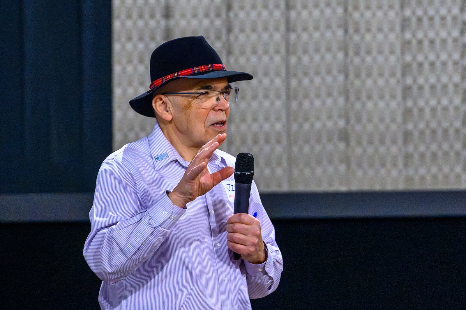 Dementia Friendly Saline founder Jim Mangi at a screening of "Singin' in the Rain" at Emagine Saline.