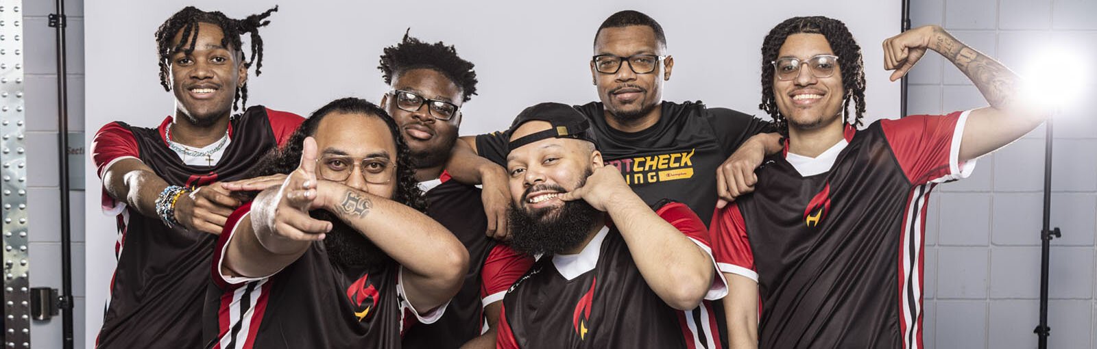 HEATCheck Gaming, with Jackson native Detuaine "Dee" Tucker Jr. at far right.
