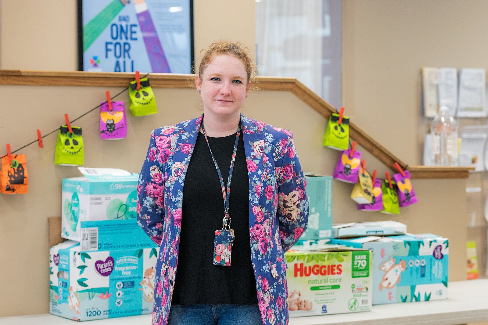 Emmeline Weinert, food program manager at Hope Clinic.