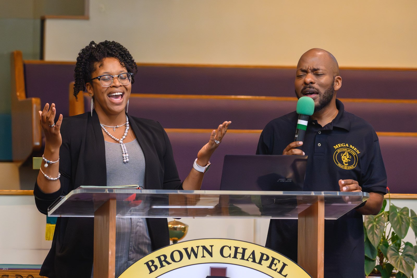 Sunday service at Brown Chapel AME Church in Ypsilanti.