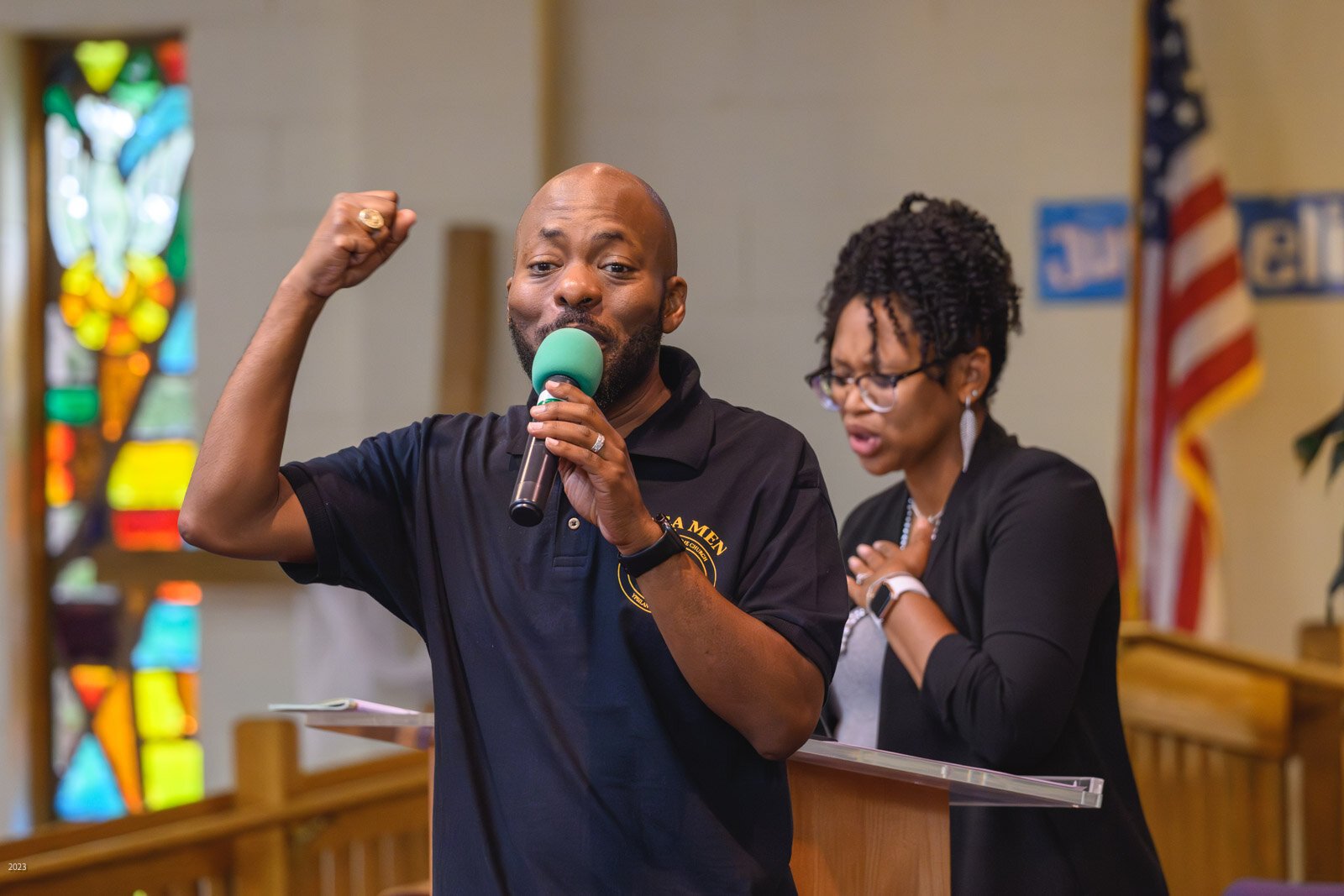 Sunday service at Brown Chapel AME Church in Ypsilanti.