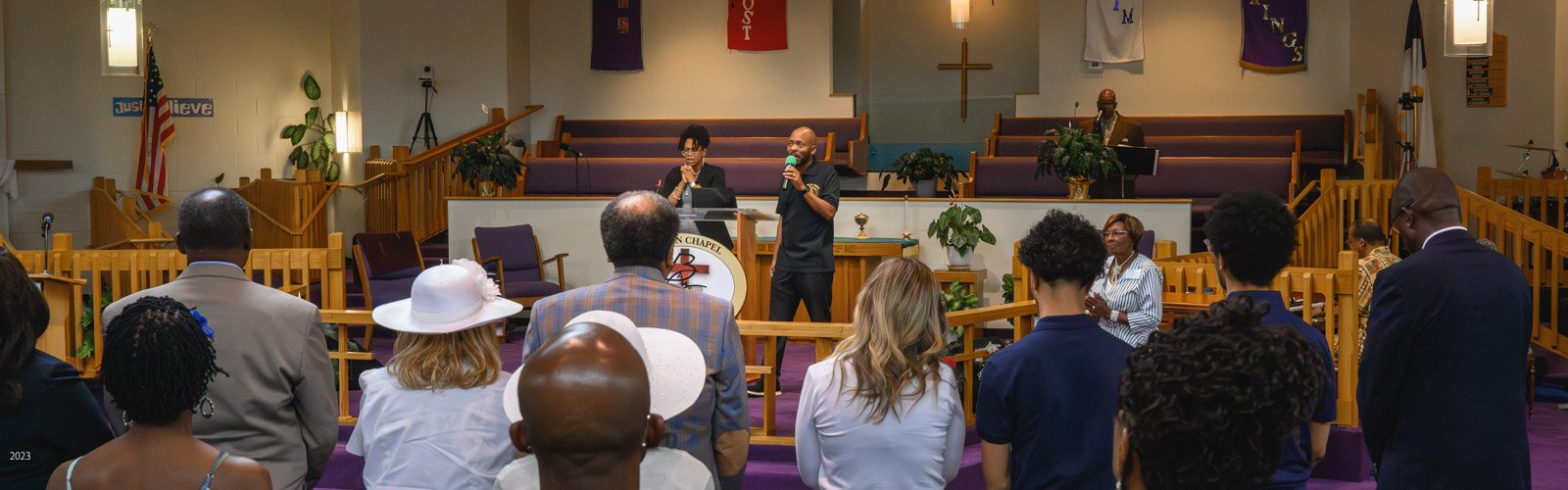 Sunday service at Brown Chapel AME Church in Ypsilanti.