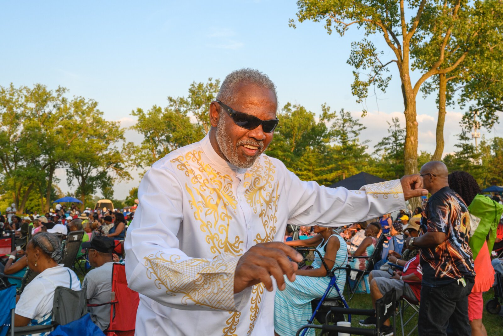 John E. Lawrence at the Summer Jazz series at Ford Lake Park.