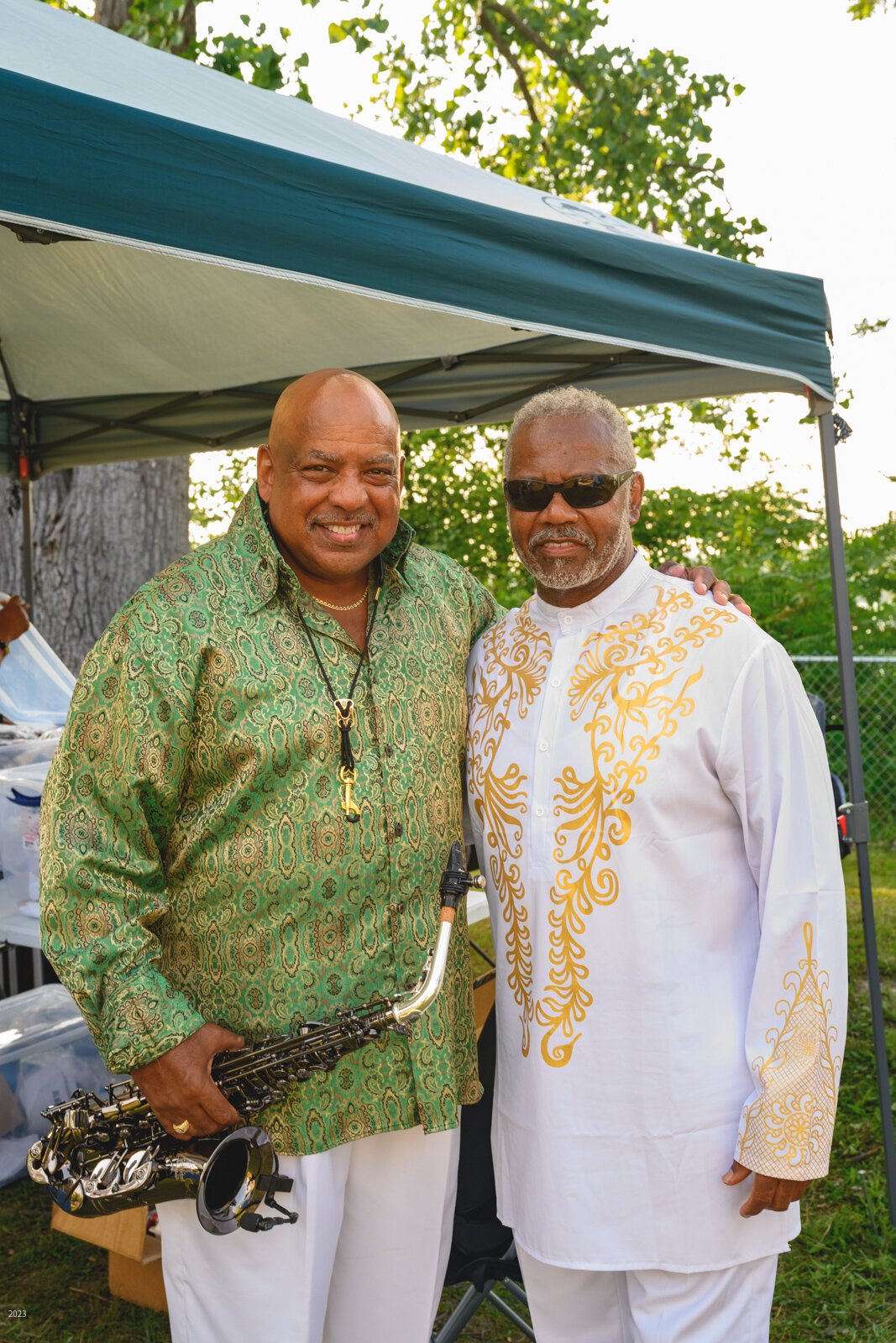 Gerald Albright and John E. Lawrence at Ford Lake Park.