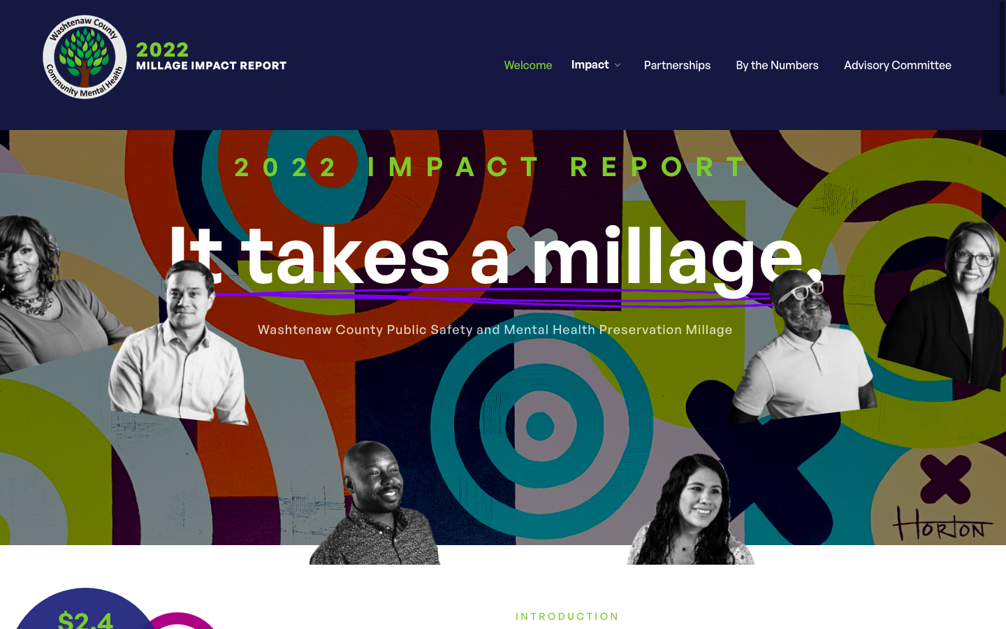 Washtenaw County Community Mental Health's report on 2022 millage impacts.