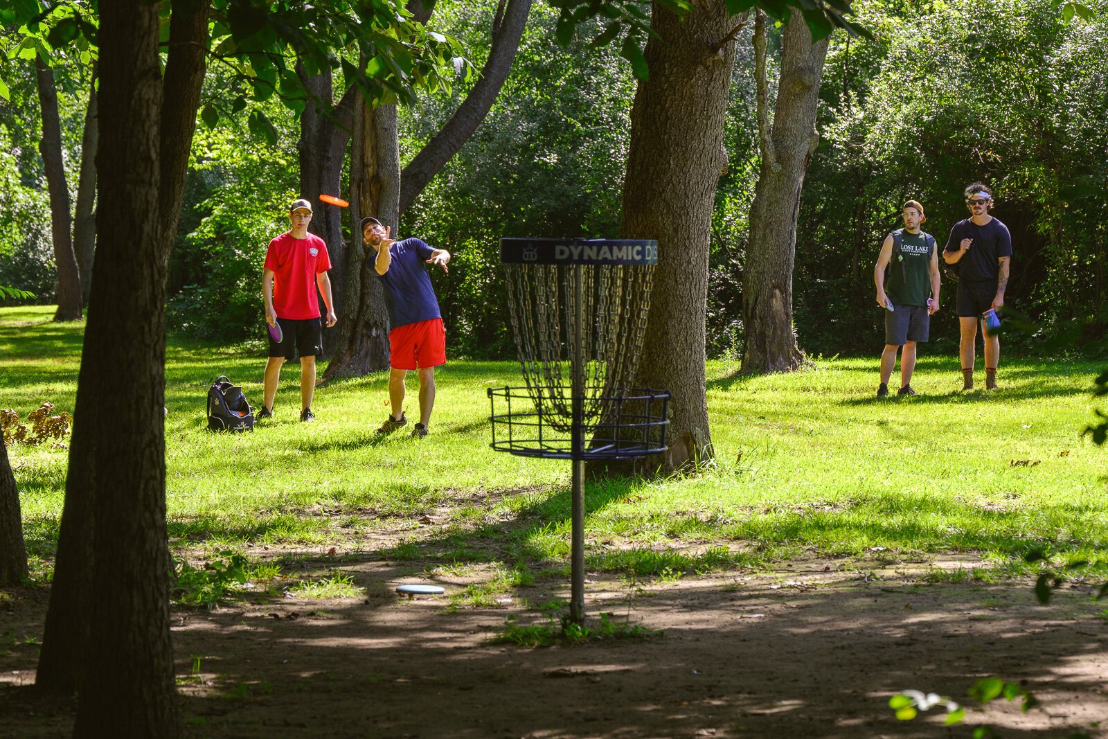 The Red Hawk Disc Golf Course at Independence Lake County Park.