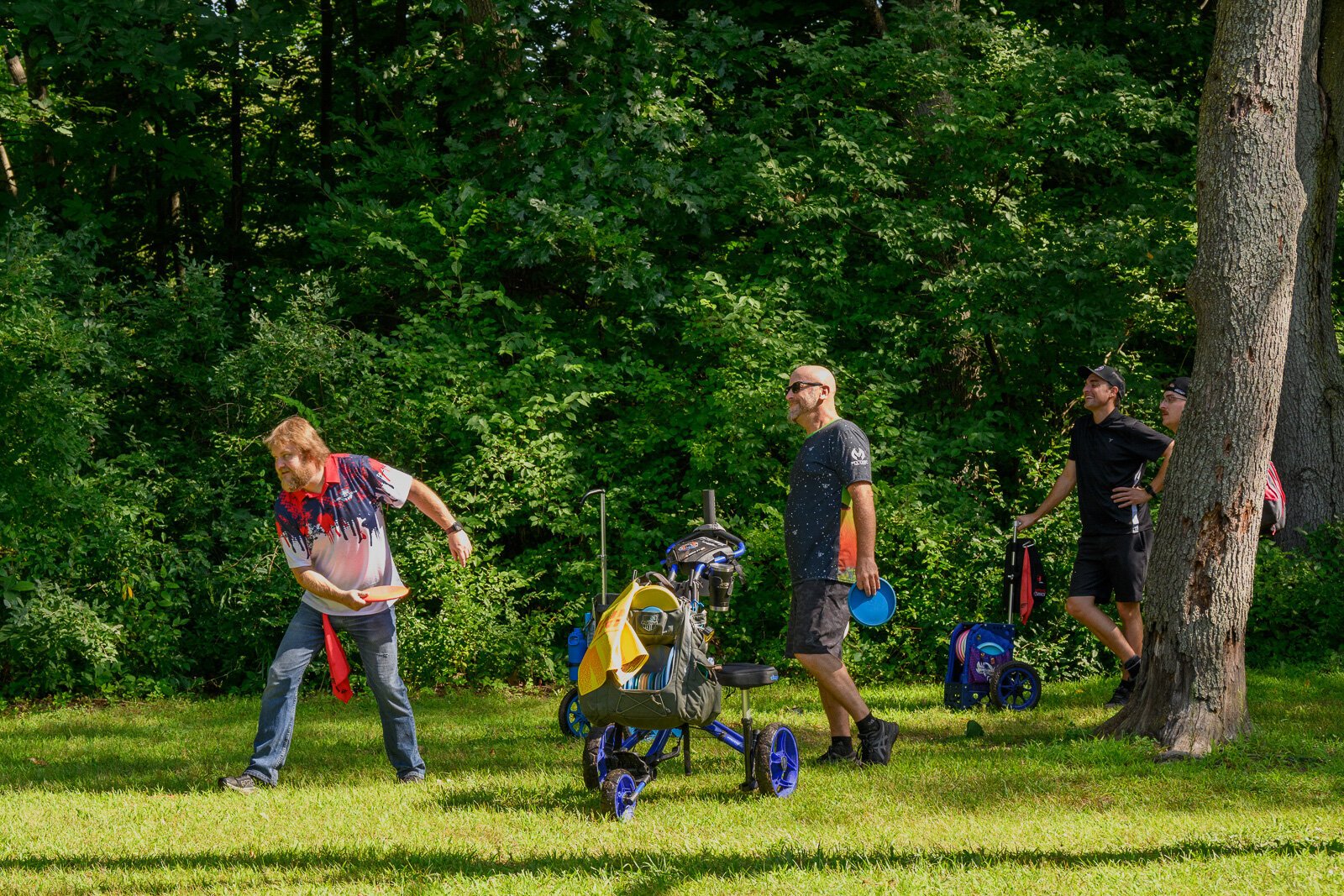 The Red Hawk Disc Golf Course at Independence Lake County Park.