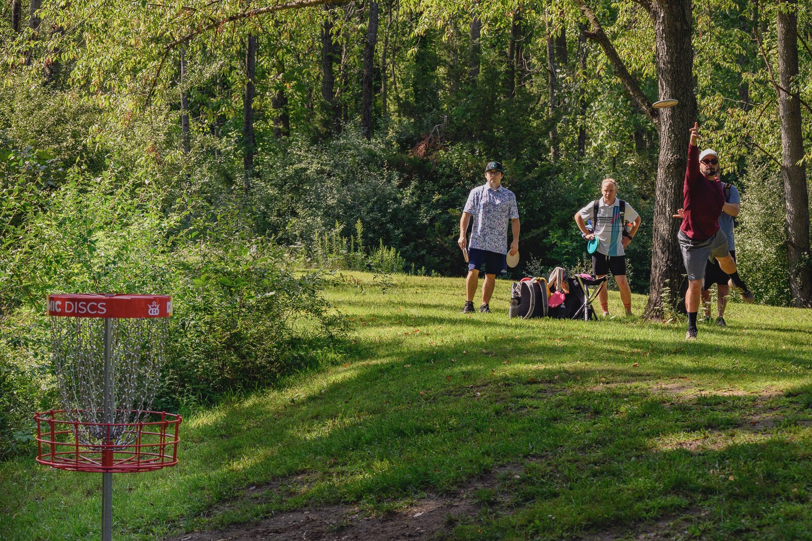 The Red Hawk Disc Golf Course at Independence Lake County Park.