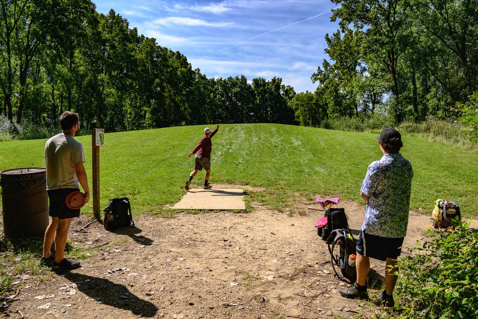 The Red Hawk Disc Golf Course at Independence Lake County Park.