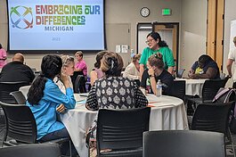 Ann Arbor and Ypsilanti teachers participate in Embracing Our Differences' workshop.