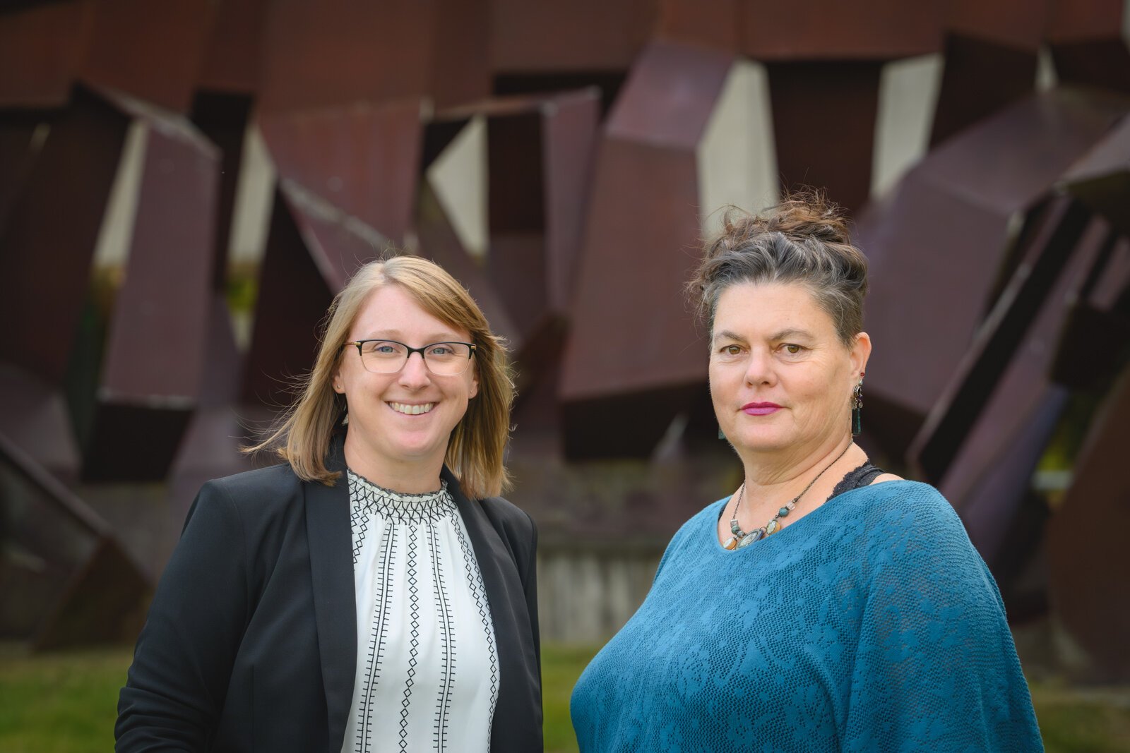 Meghan Lechner and Beth Currans of EMU's College In Prison program.