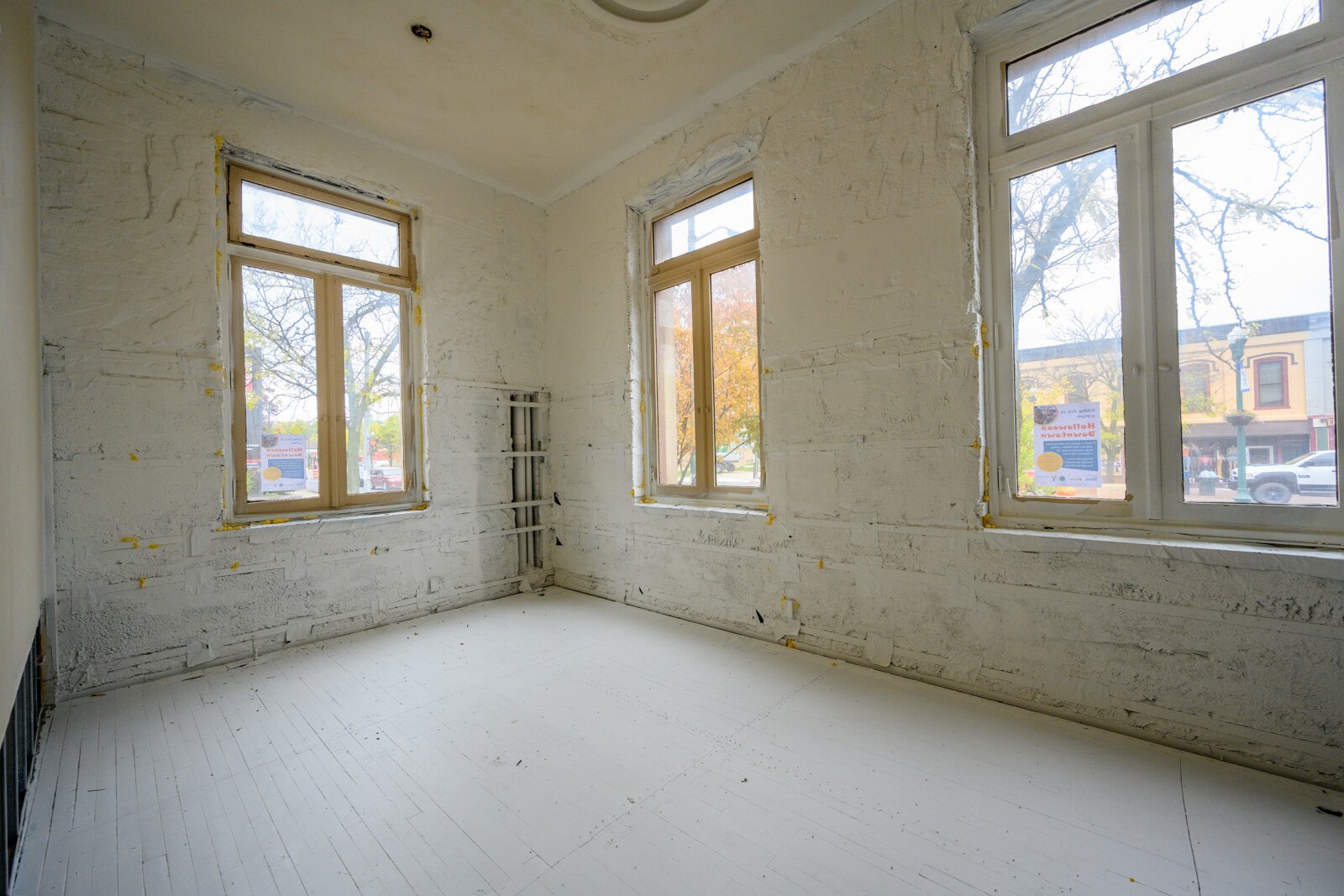 The ground floor of the YDL Michigan Avenue branch during remediation.