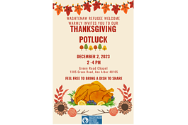 Thanksgiving potluck flyer