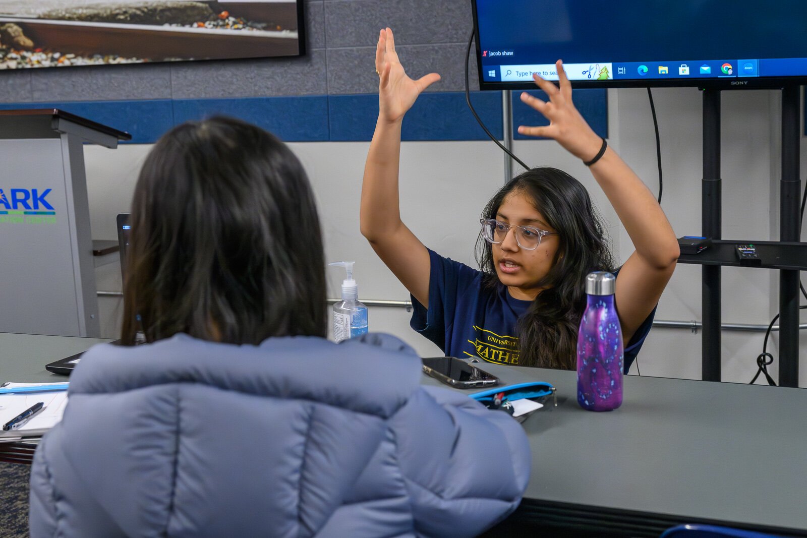 Suahni Dalela at an InvenTeam meeting at SPARK East.