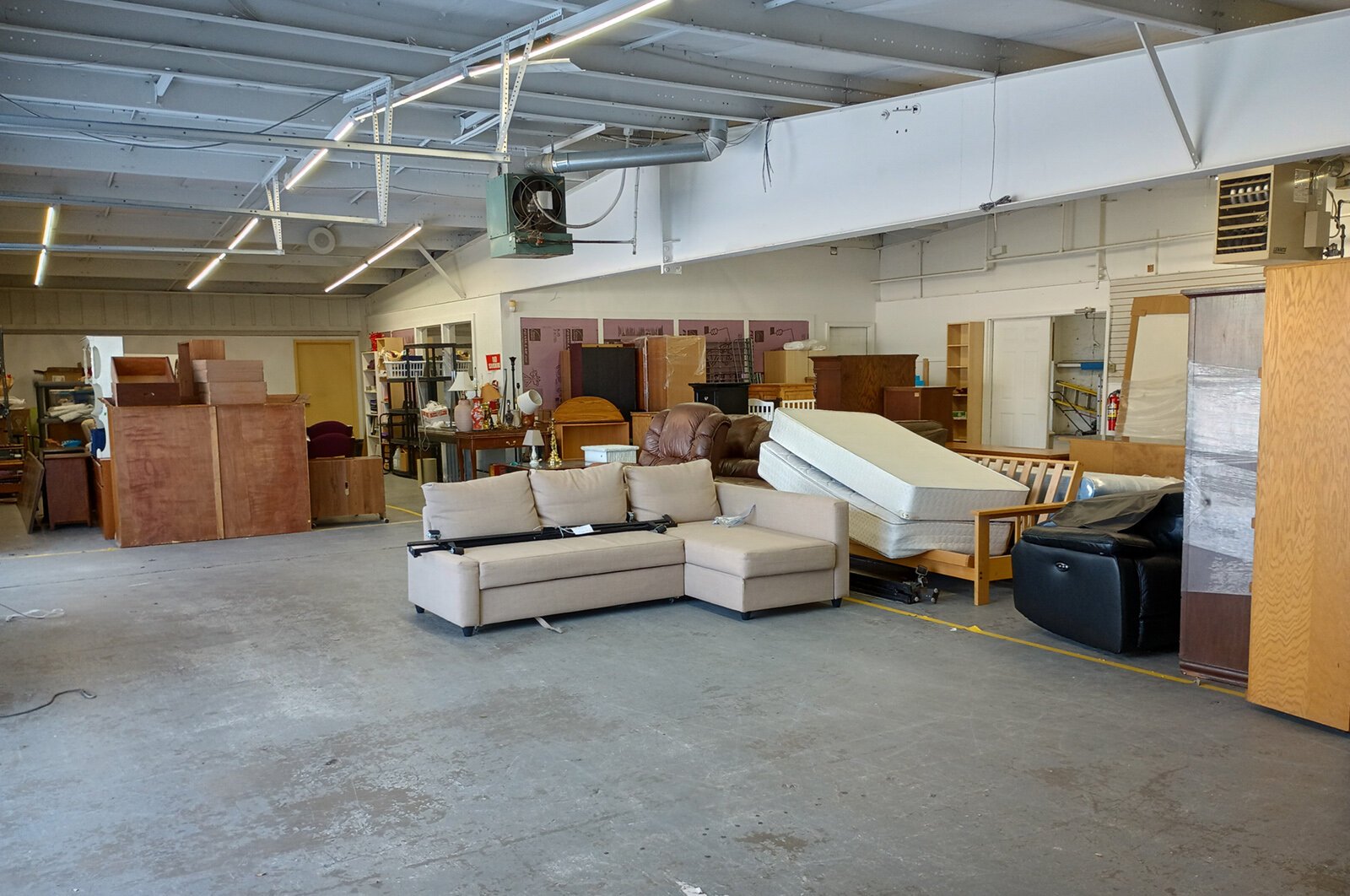 Friends In Deed's warehouse.