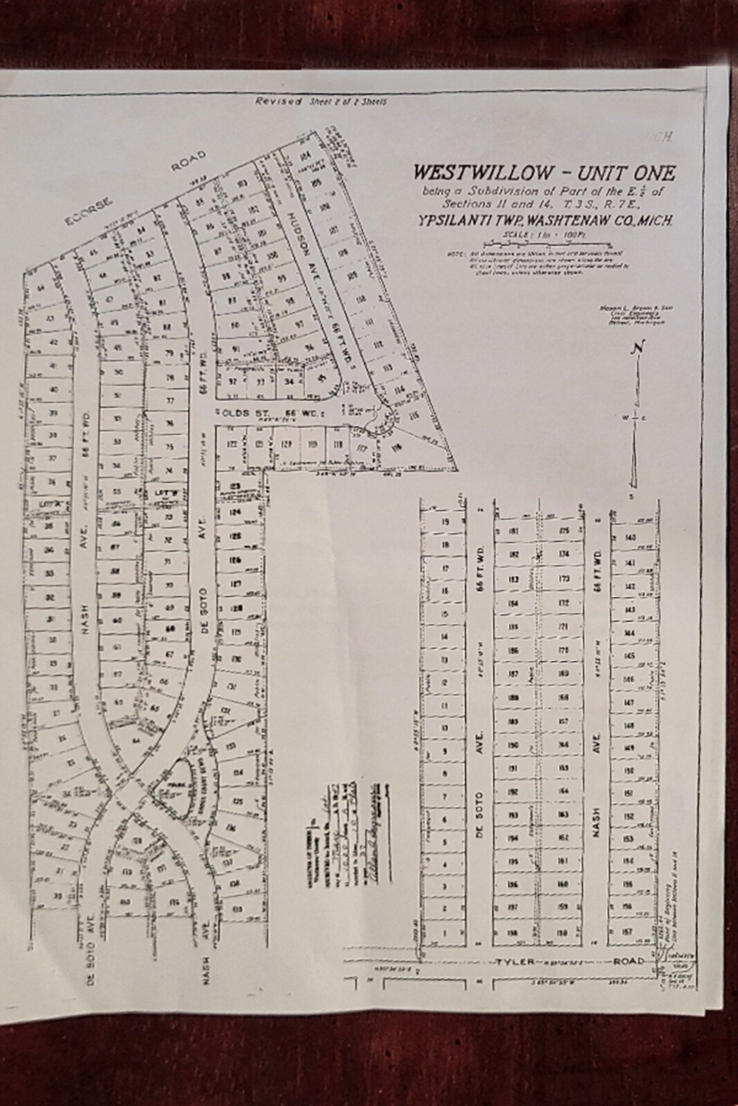 West Willow One plat map.