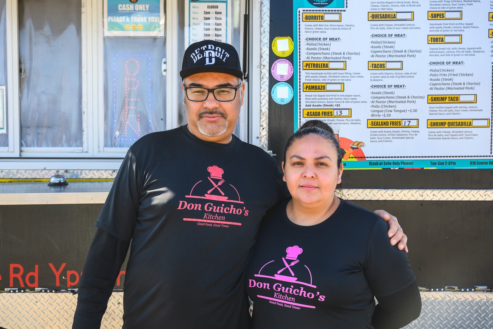 Luis Guicho and his daughter Yarely Guicho at Don Guicho's Kitchen.