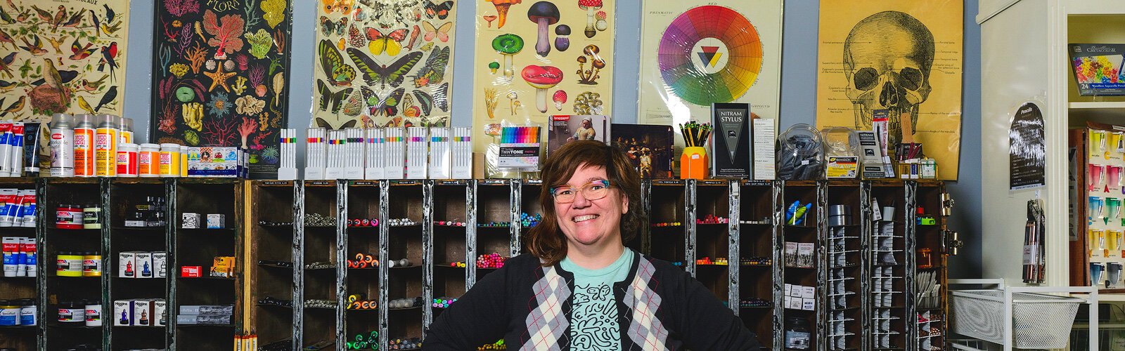 Ypsi Art Supply and Atelier owner Megan Foldenauer.