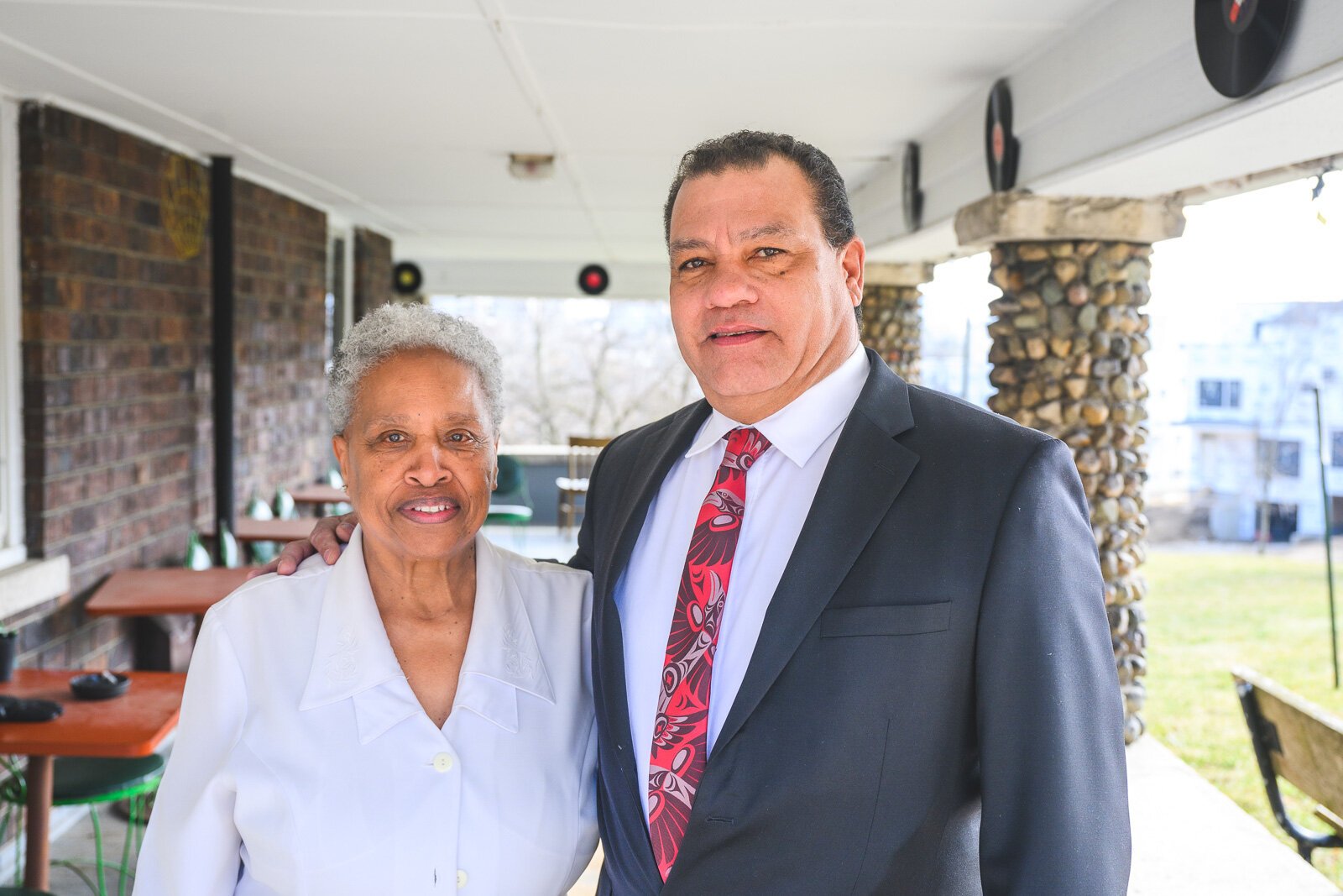 Sharon Bailey and Darren Knox at the James L. Crawford Elks Lodge.