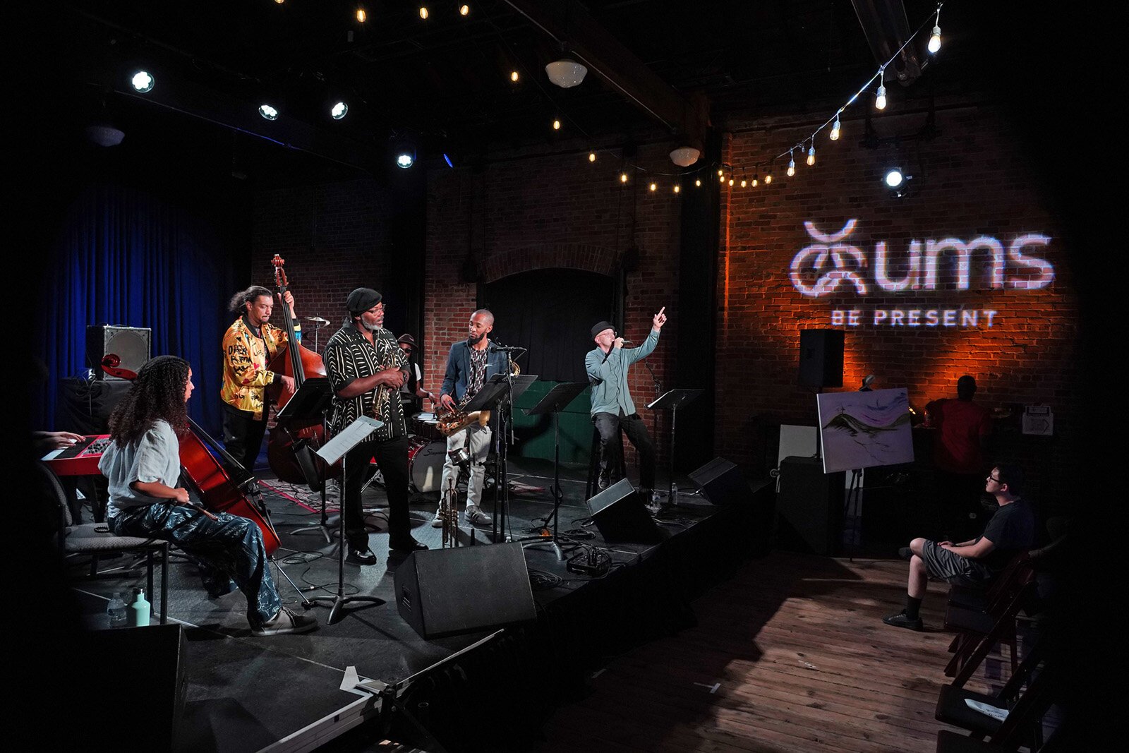An event at the Ypsilanti Freighthouse during a previous UMS residency.