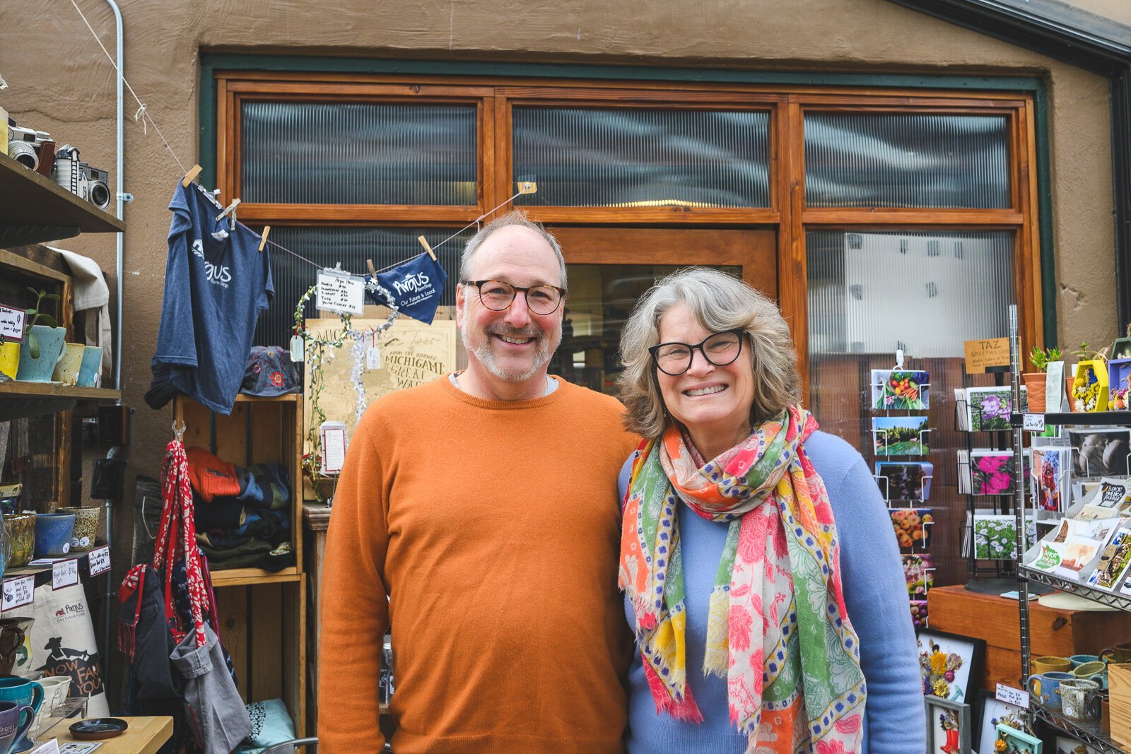 Argus Farm Stop owners Bill Brinkerhoff and Kathy Sample.