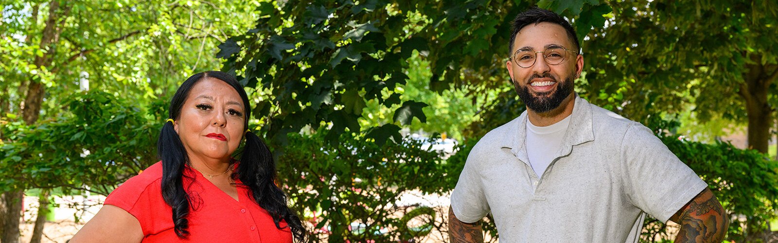 "It Is Possible" campaign participants Pepita Peckham and Chris Sudduth.