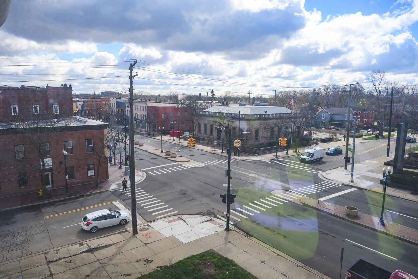 The view looking east from 300 W. Michigan Ave. in Ypsilanti.